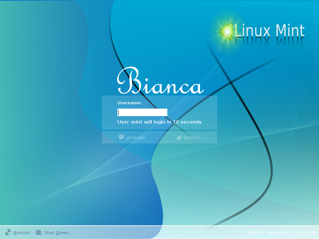 Login Screen