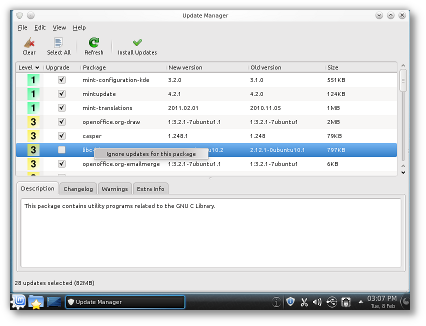 скриншоты Linux Mint 10 KDE