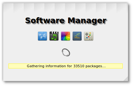 Splash Screen del Centro de Software de Linux Mint 11