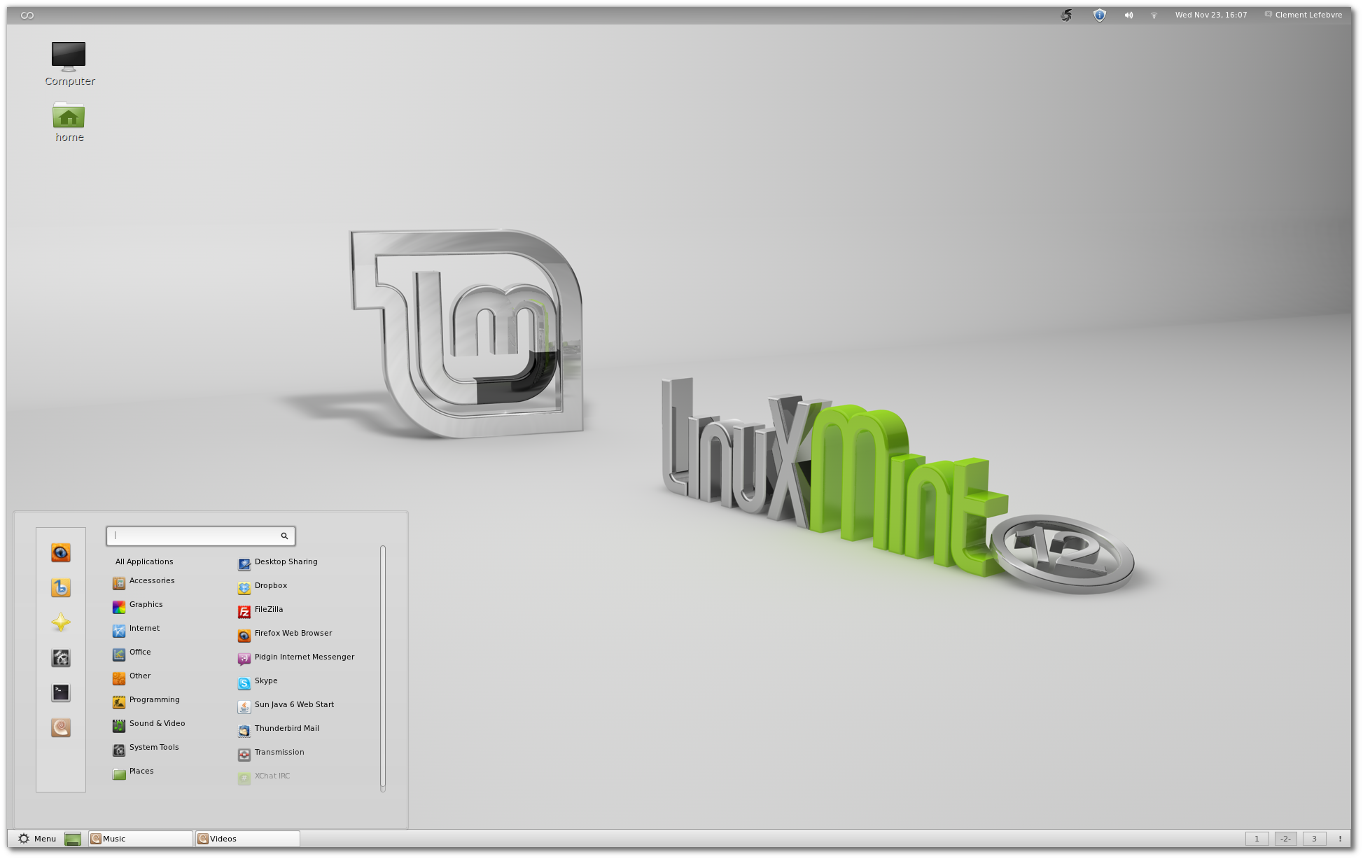 Linux Mint 12 "Lisa" MGSE