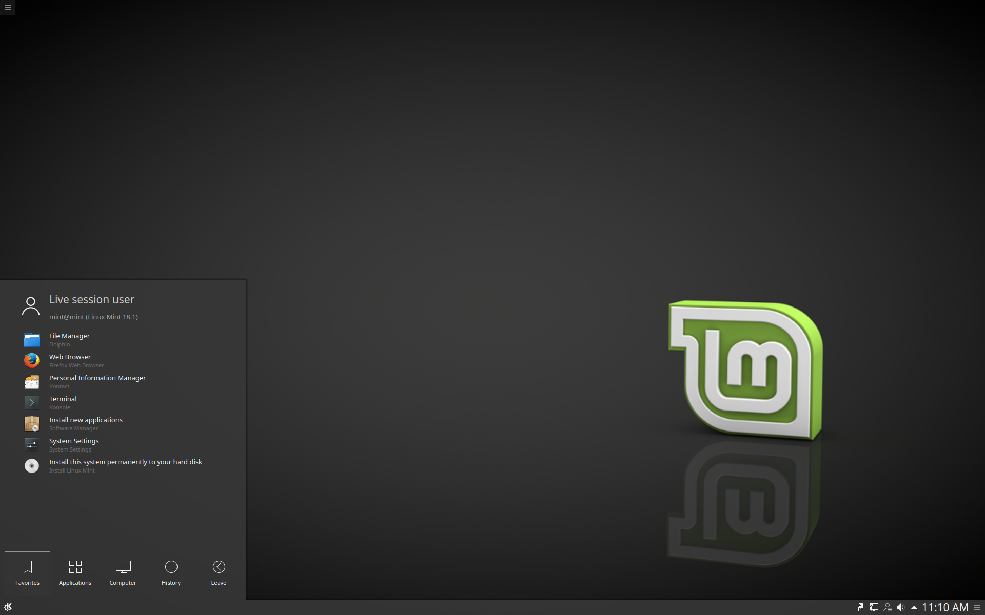 Linux Mint 10 Julia - CD 32-bit - Linux Mint