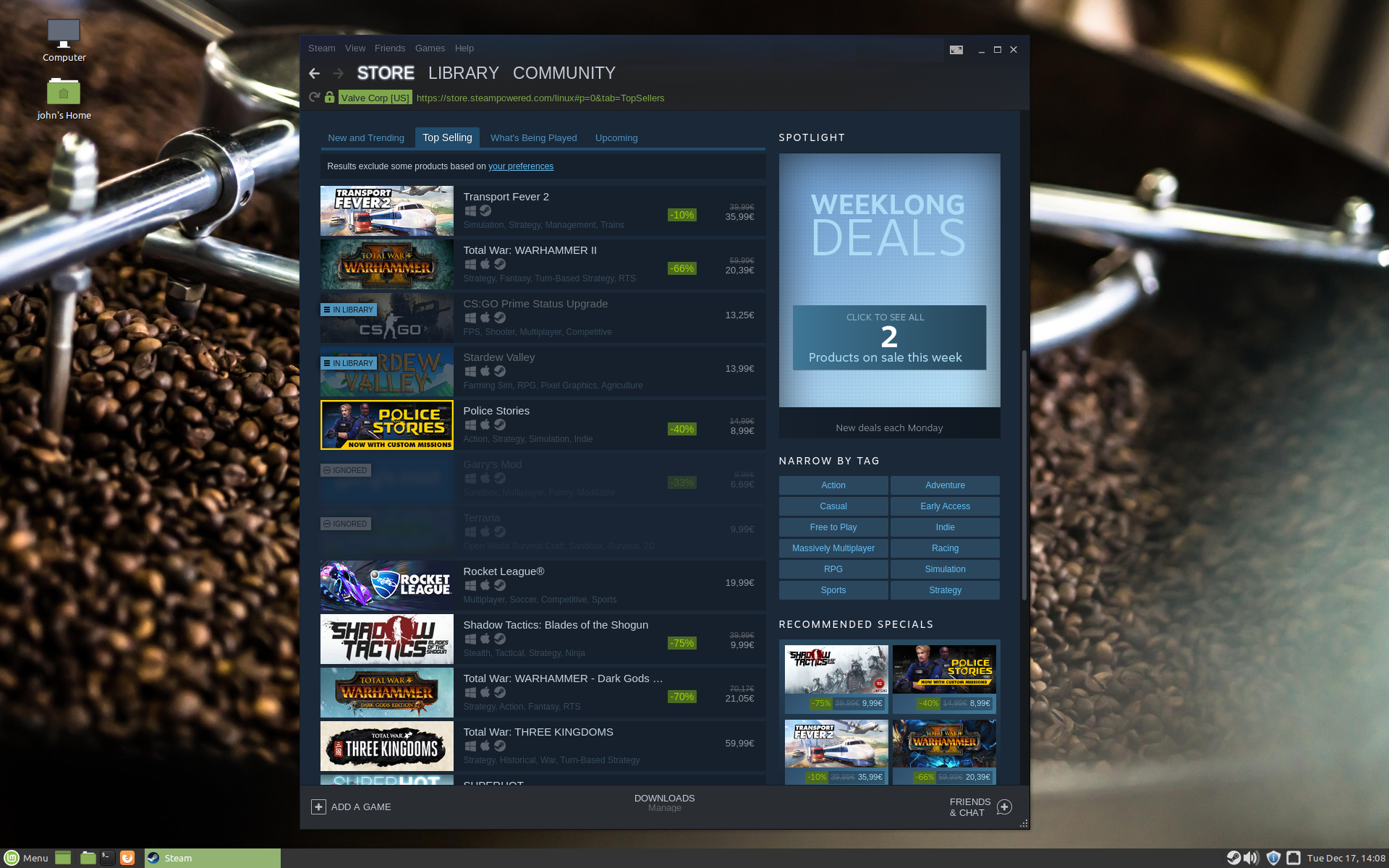 linux mint counter strike