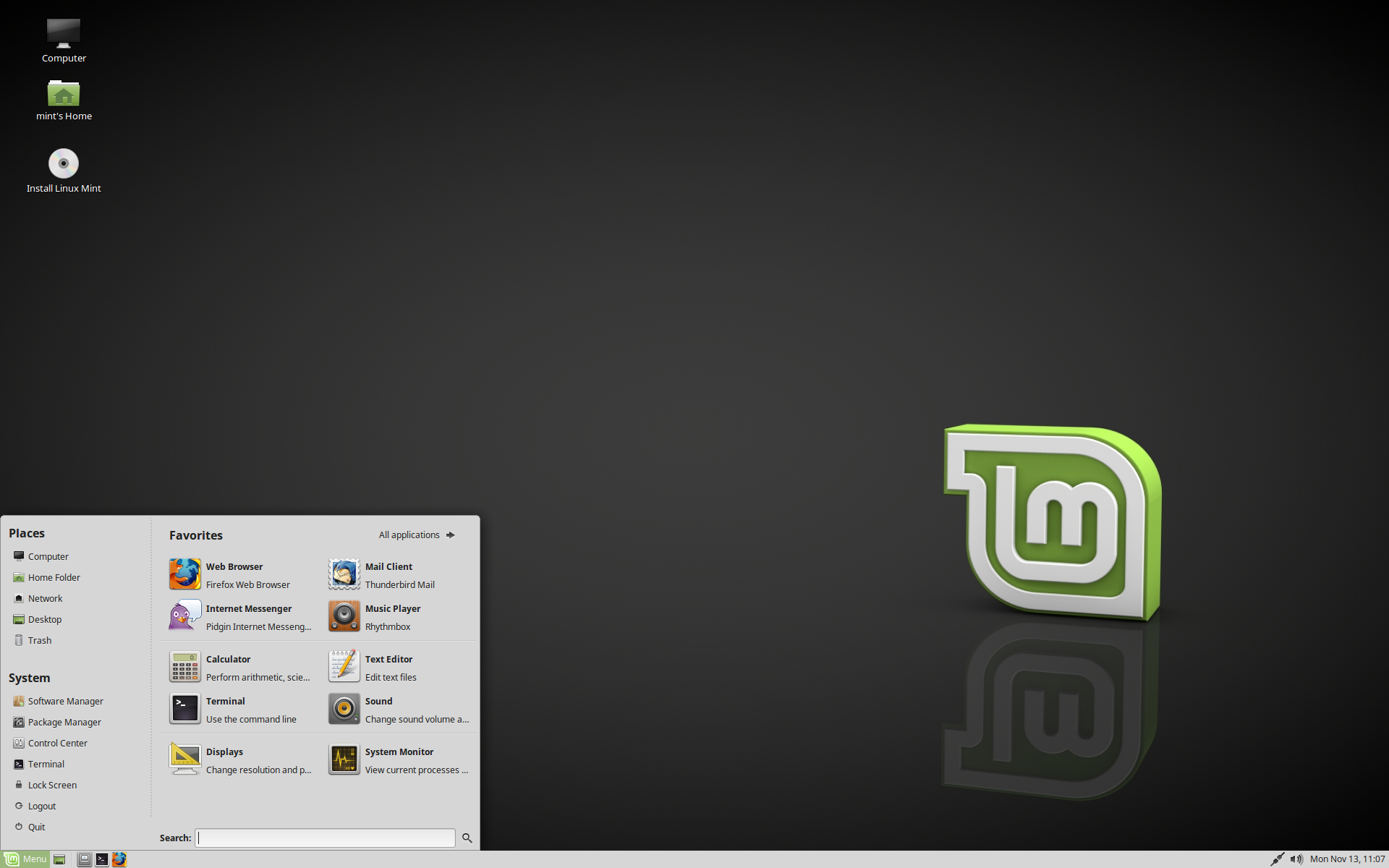 temi linux mint