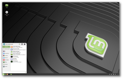 Linux mint XFCE desktop