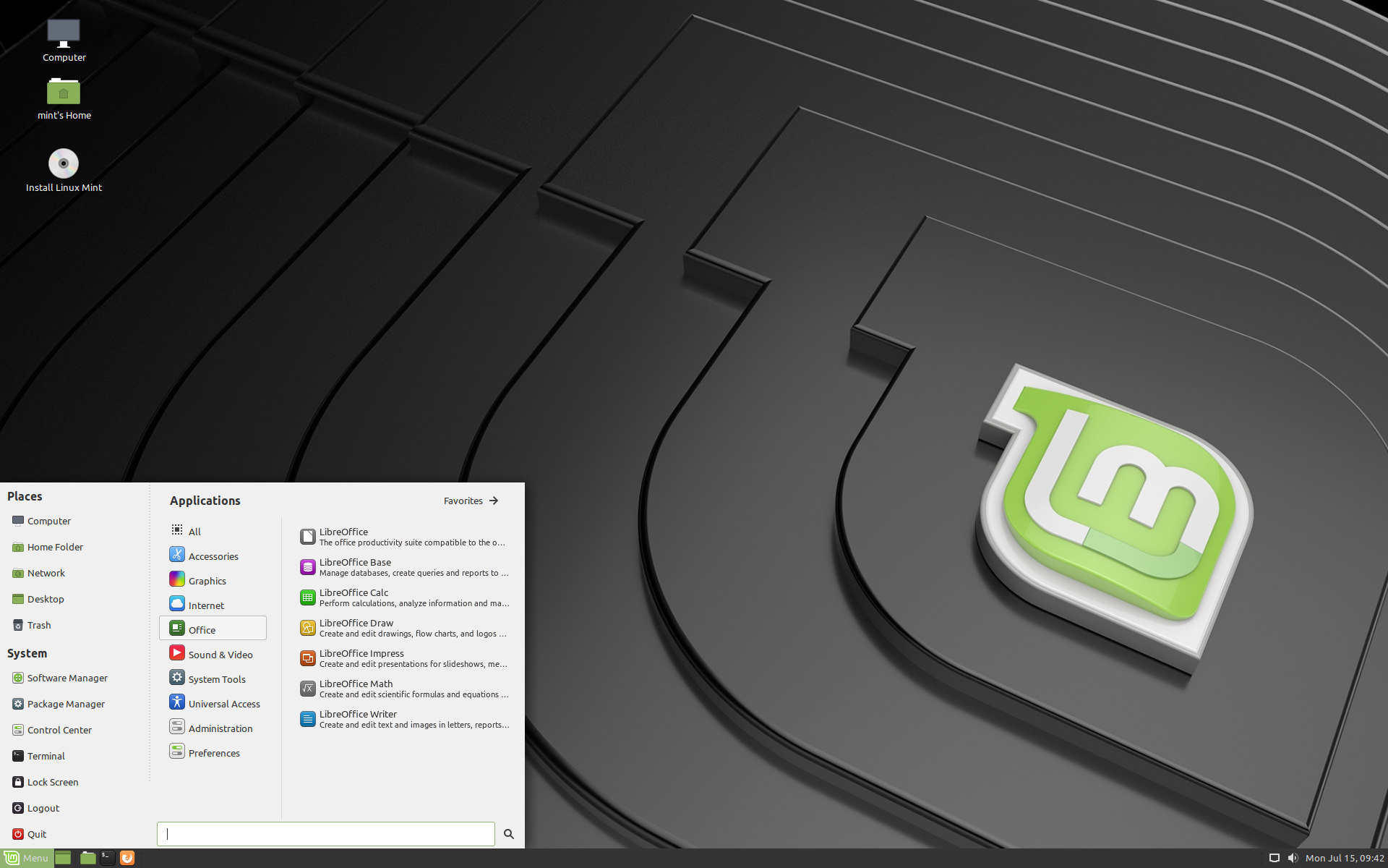 Linux Mint Mate Screenshot