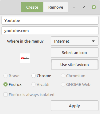 Linux Mint: WebApp Manager rende i siti applicazioni desktop