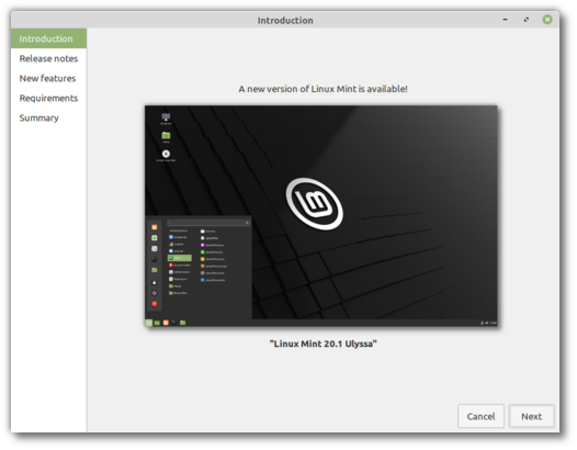 怎样升级到Linux Mint 20.1
